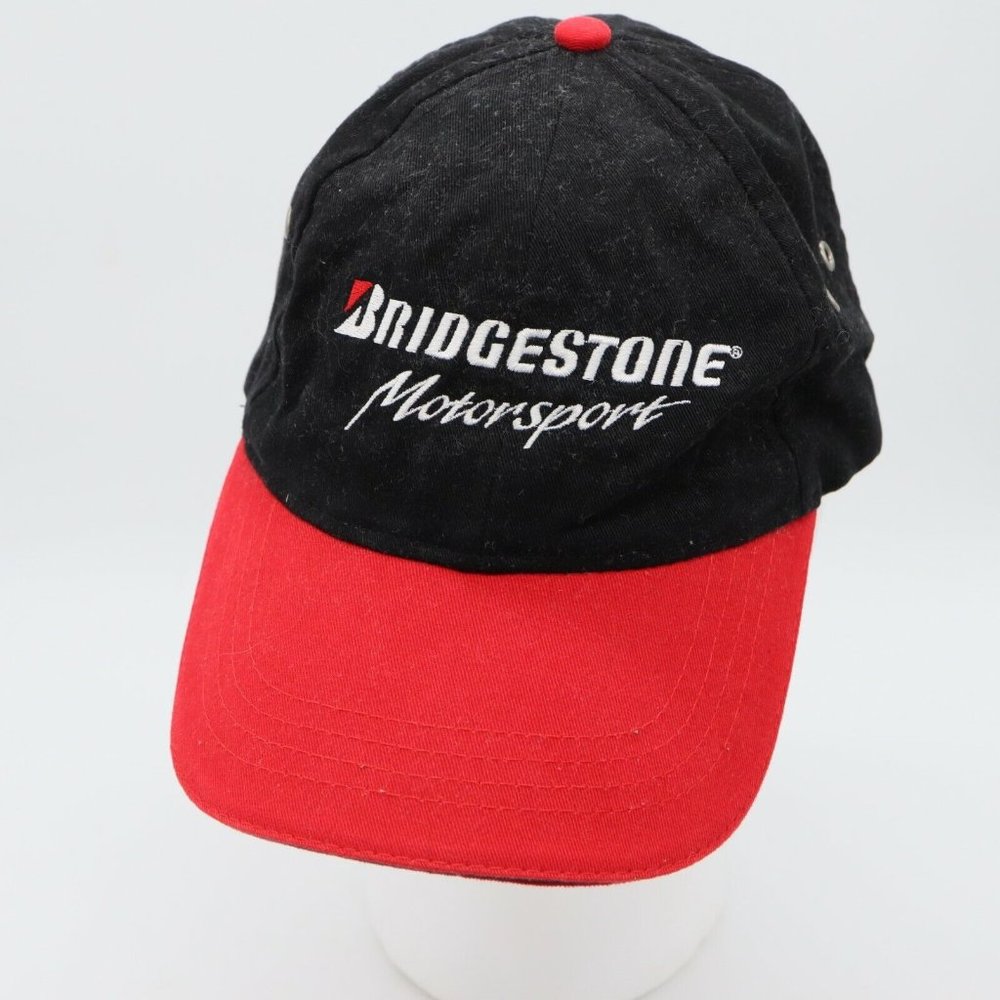 Bridgestone Motorsport Racing Cap Hat Black/Red B1